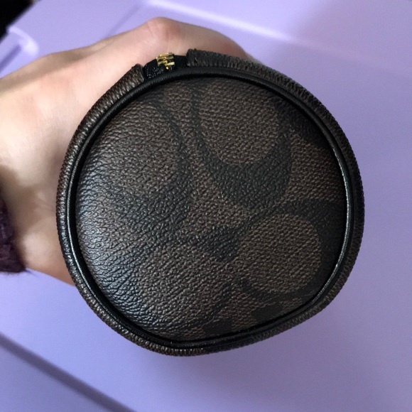 Coach Make Up Brush Holder in Signature Canvas - Picture 5 of 9